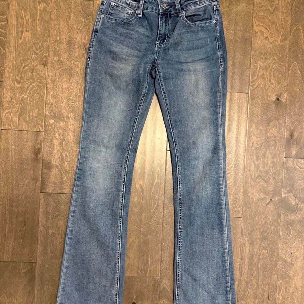 Grace-in-la Women's Blue and Navy Jeans